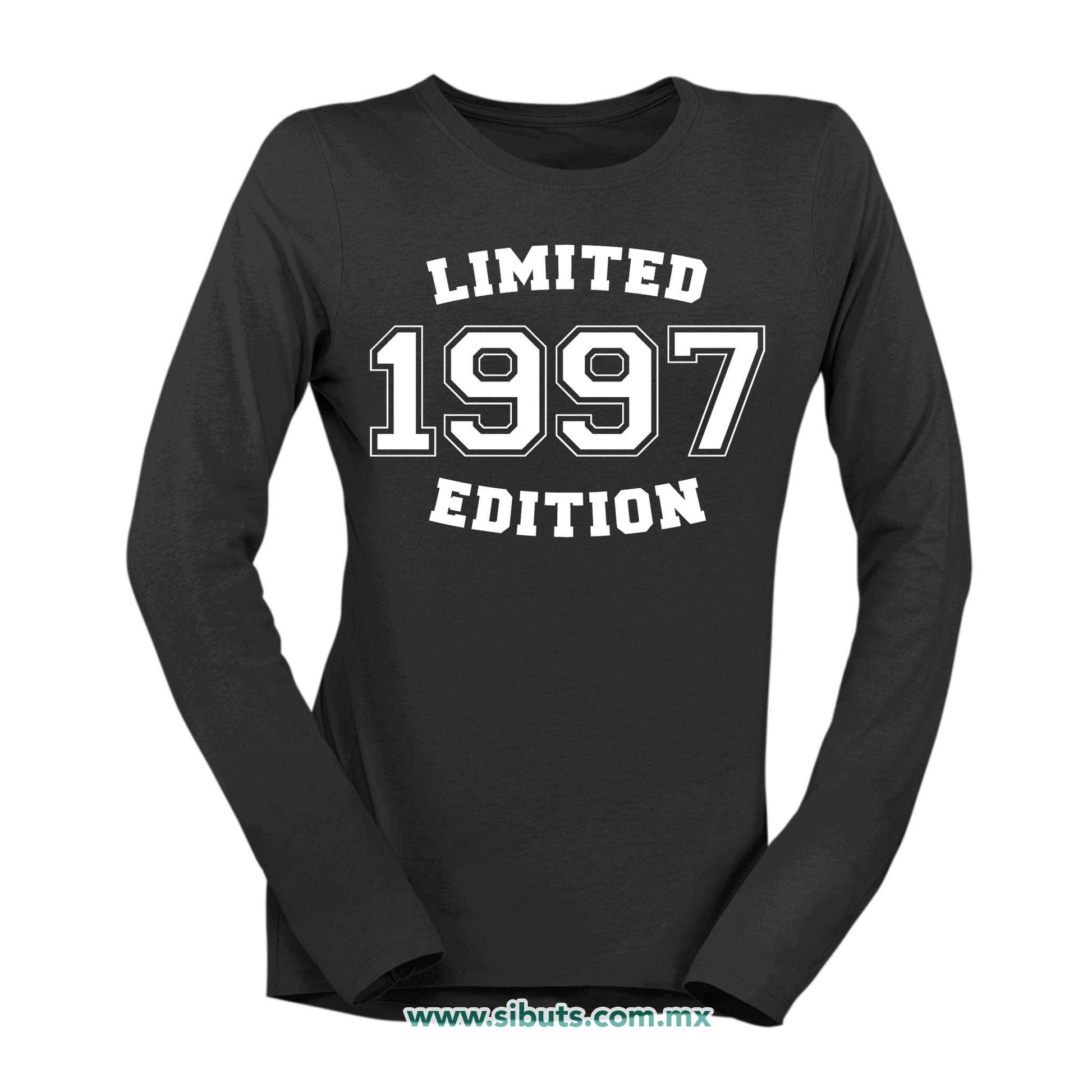 Playera Mujer Manga Larga Personalizada Con Año Edición Limitada