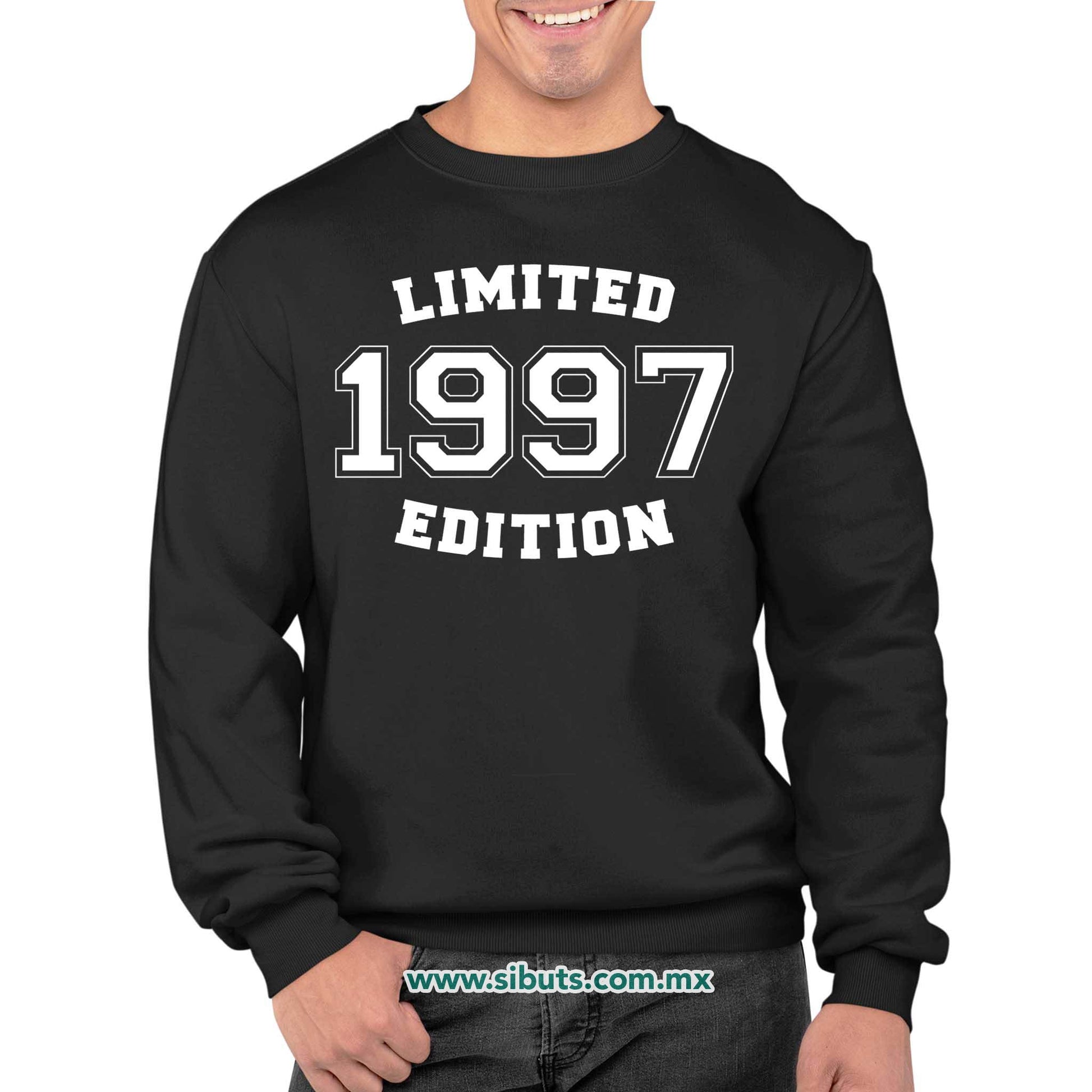 Sudadera Hombre Cuello Redondo Personalizada Con Año Edición Limitada
