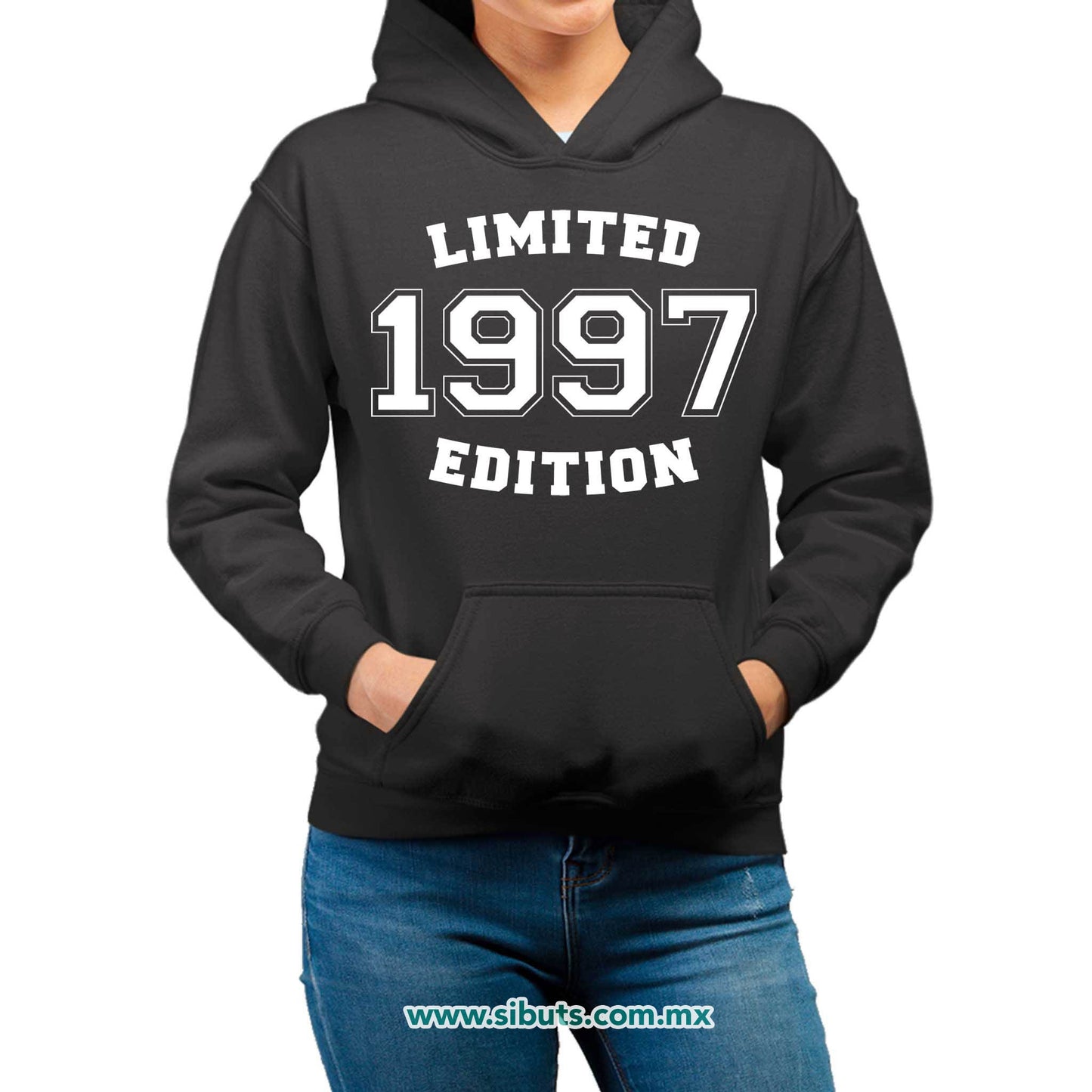 Sudadera Mujer Gorro Personalizada Con Año Edición Limitada
