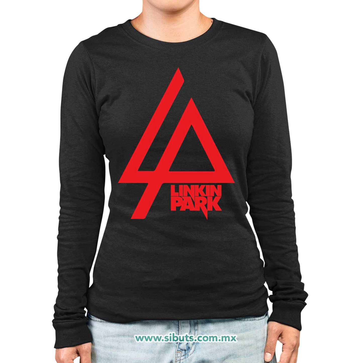 Playera Mujer Manga Larga Linkin Park