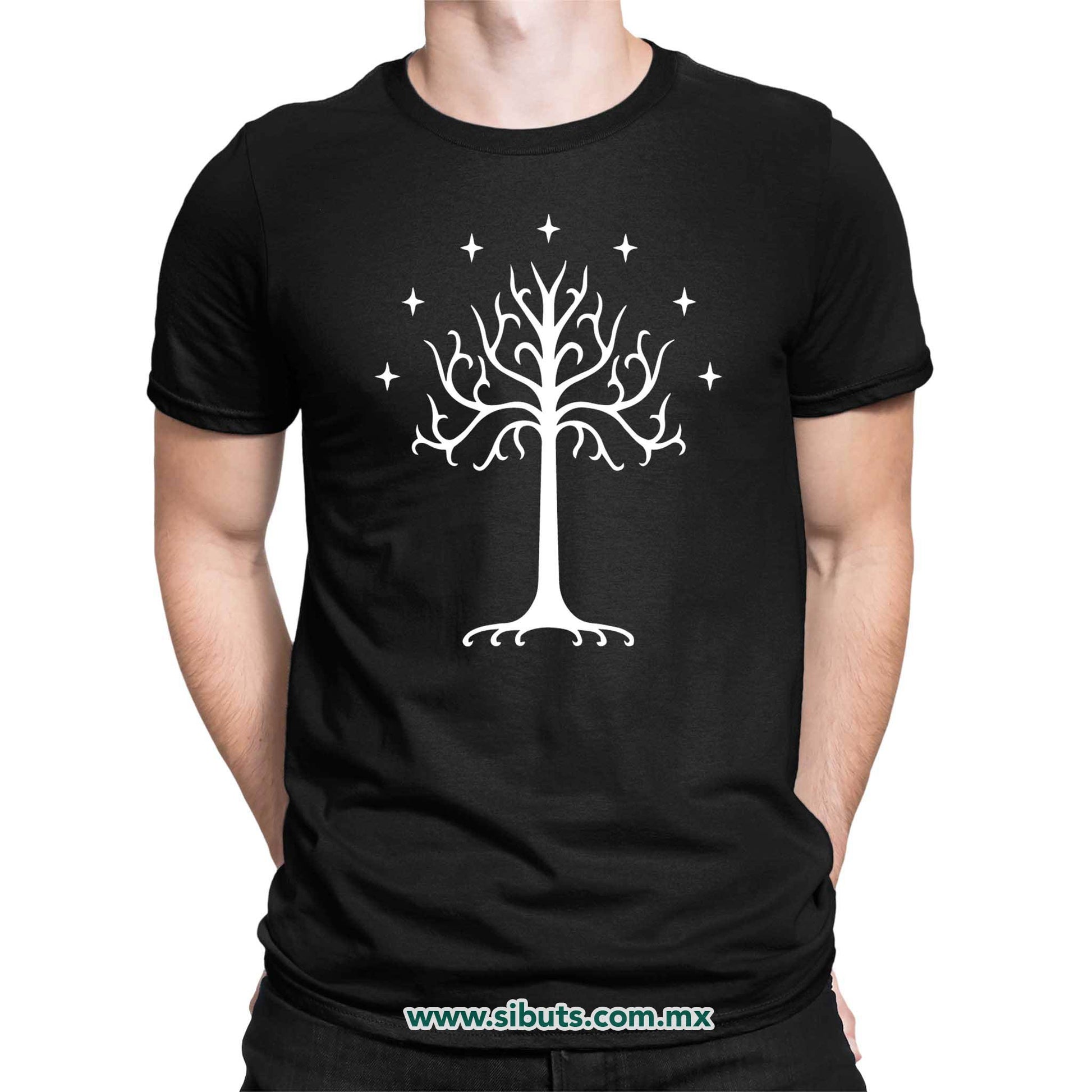 Playera Hombre Lord Of The Rings Señor de los Anillos Árbol Gondor