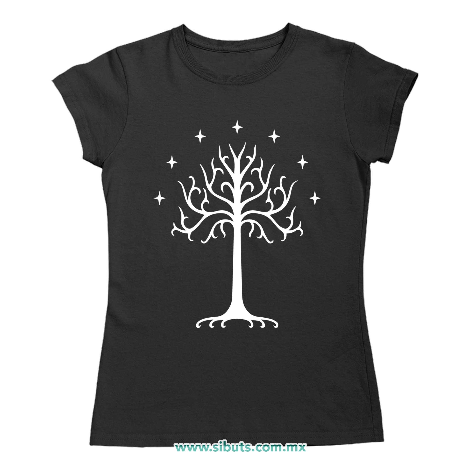 Playera Mujer Lord Of The Rings Señor de los Anillos Árbol Gondor
