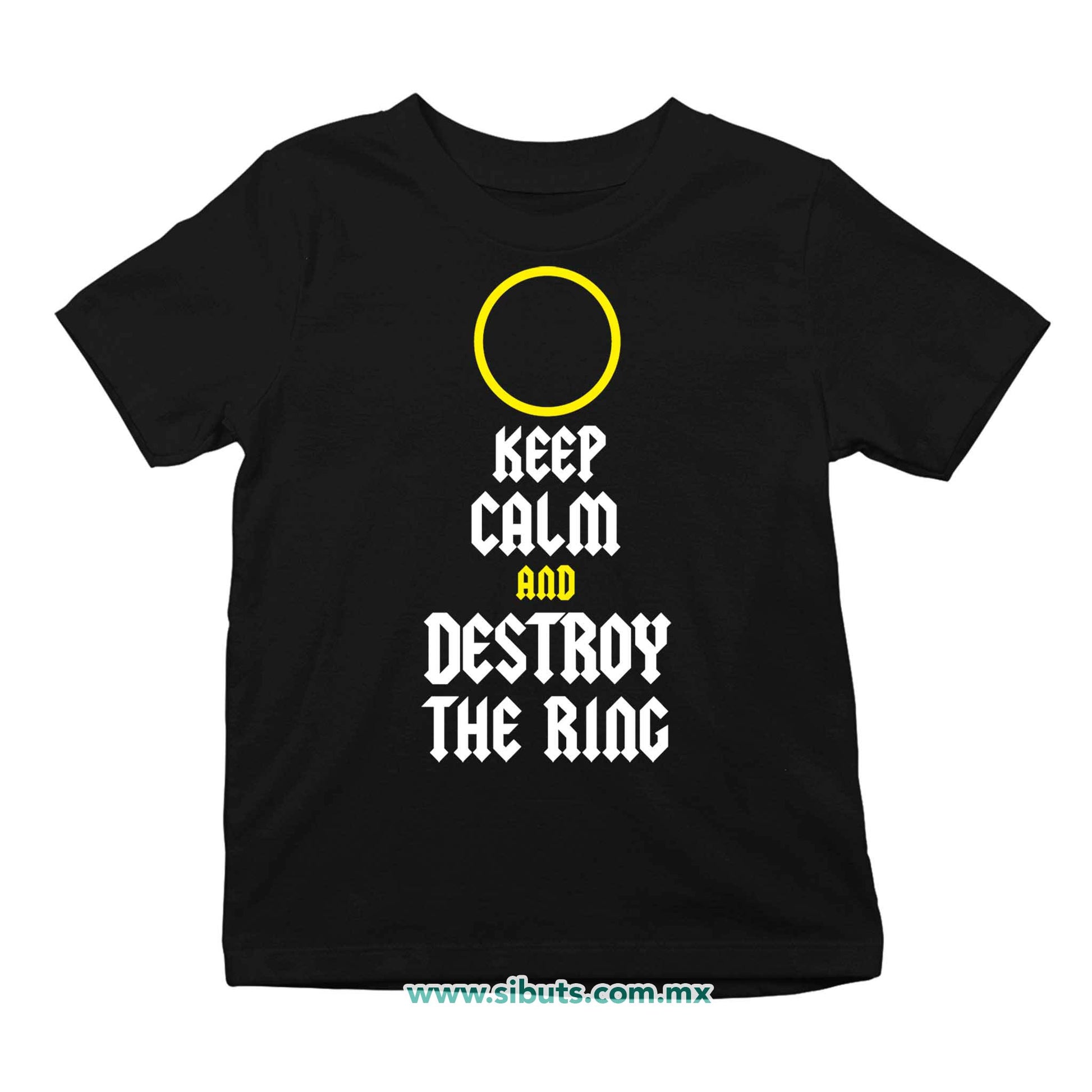 Playera Niño Señor de los Anillos Keep Calm Destroy The Ring