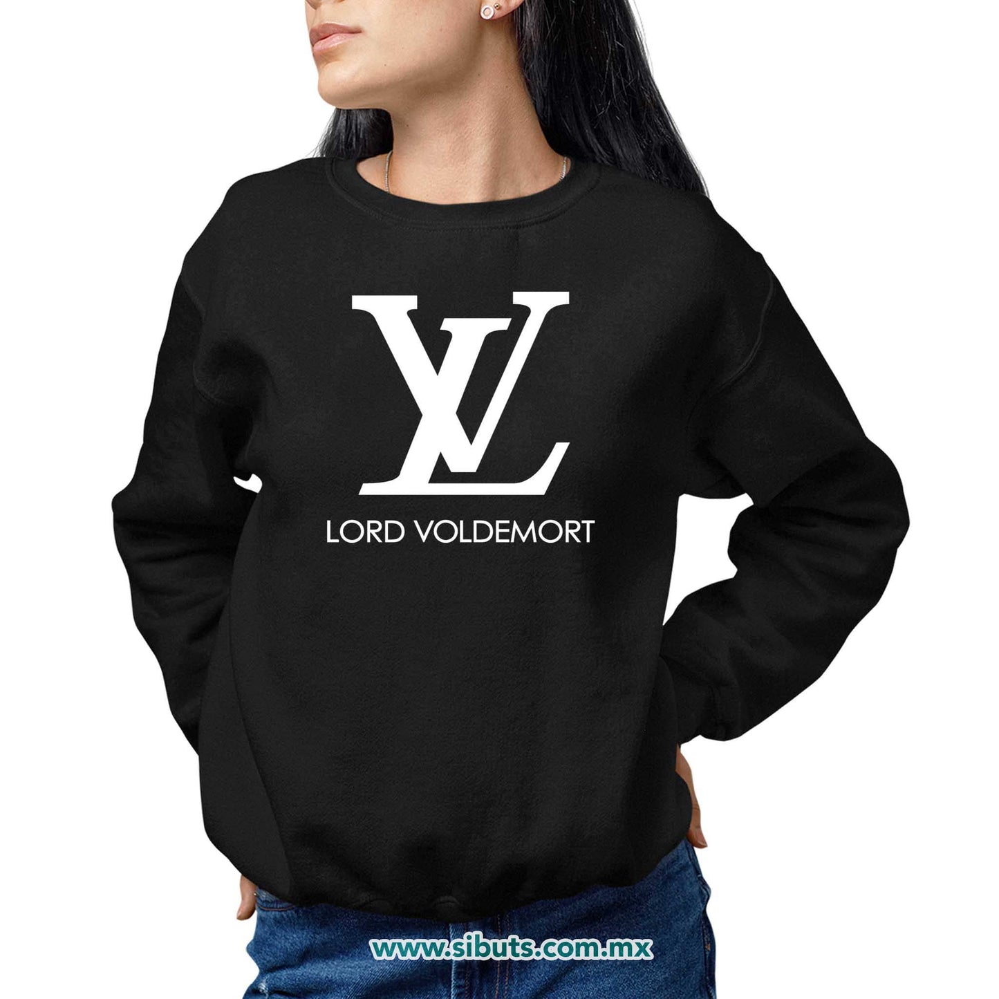 Sudadera Mujer Cuello Redondo Harry Potter Lord Voldemort