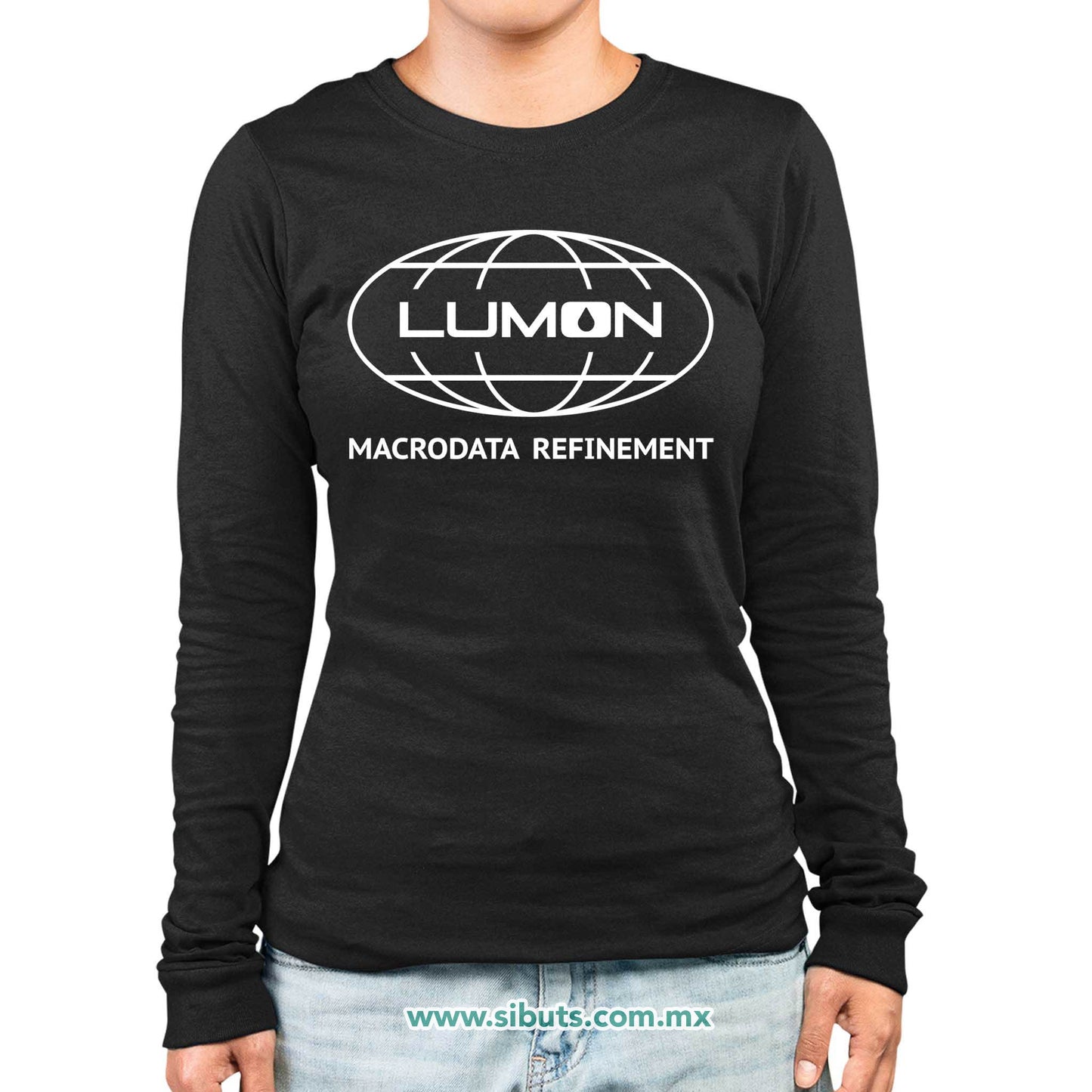 Playera Mujer Manga Larga Severance Lumon Macrodata Refinement