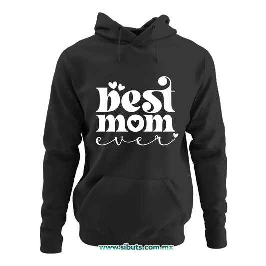 Sudadera Mujer Gorro Best Mom La Mejor Mamá