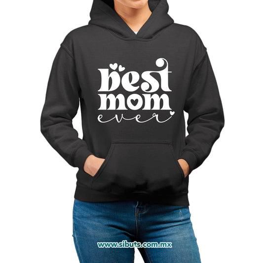 Sudadera Mujer Gorro Best Mom La Mejor Mamá