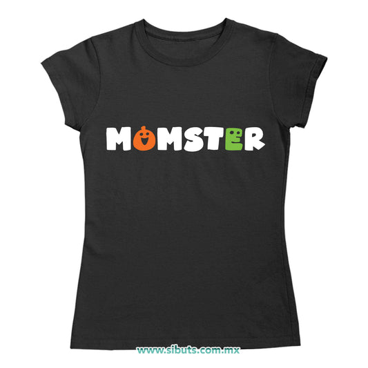 Playera Mujer Mamá Halloween Momster
