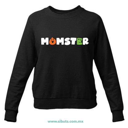 Sudadera Mujer Cuello Redondo Mamá Halloween Momster