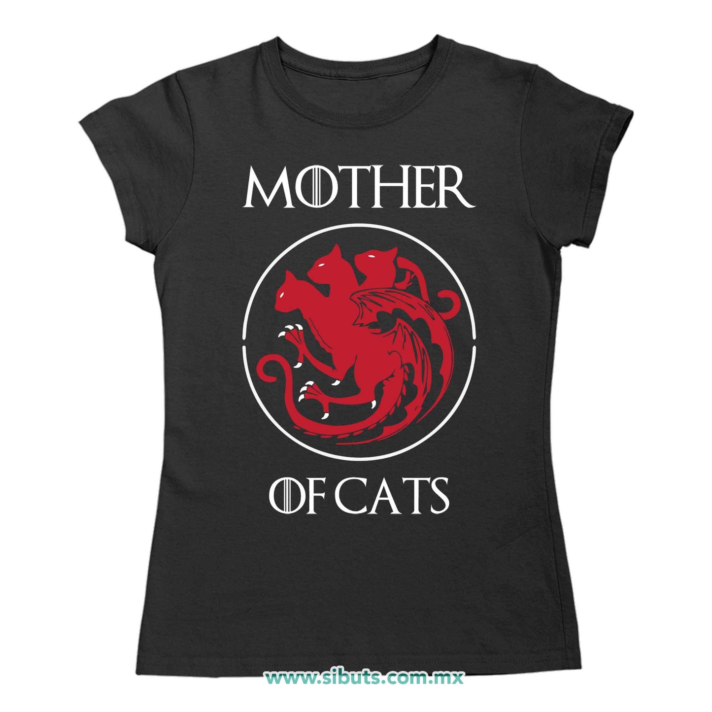 Playera Mujer Game Of Thrones Mother Of Cats Mamá de Gatos