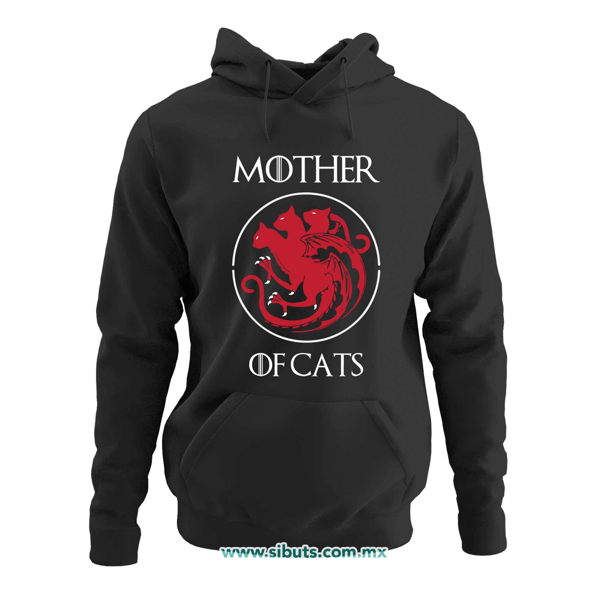 Sudadera Mujer Gorro Game Of Thrones Mother Of Cats Mamá de Gatos