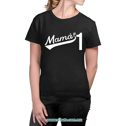 Playera Mujer Mamá Número 1