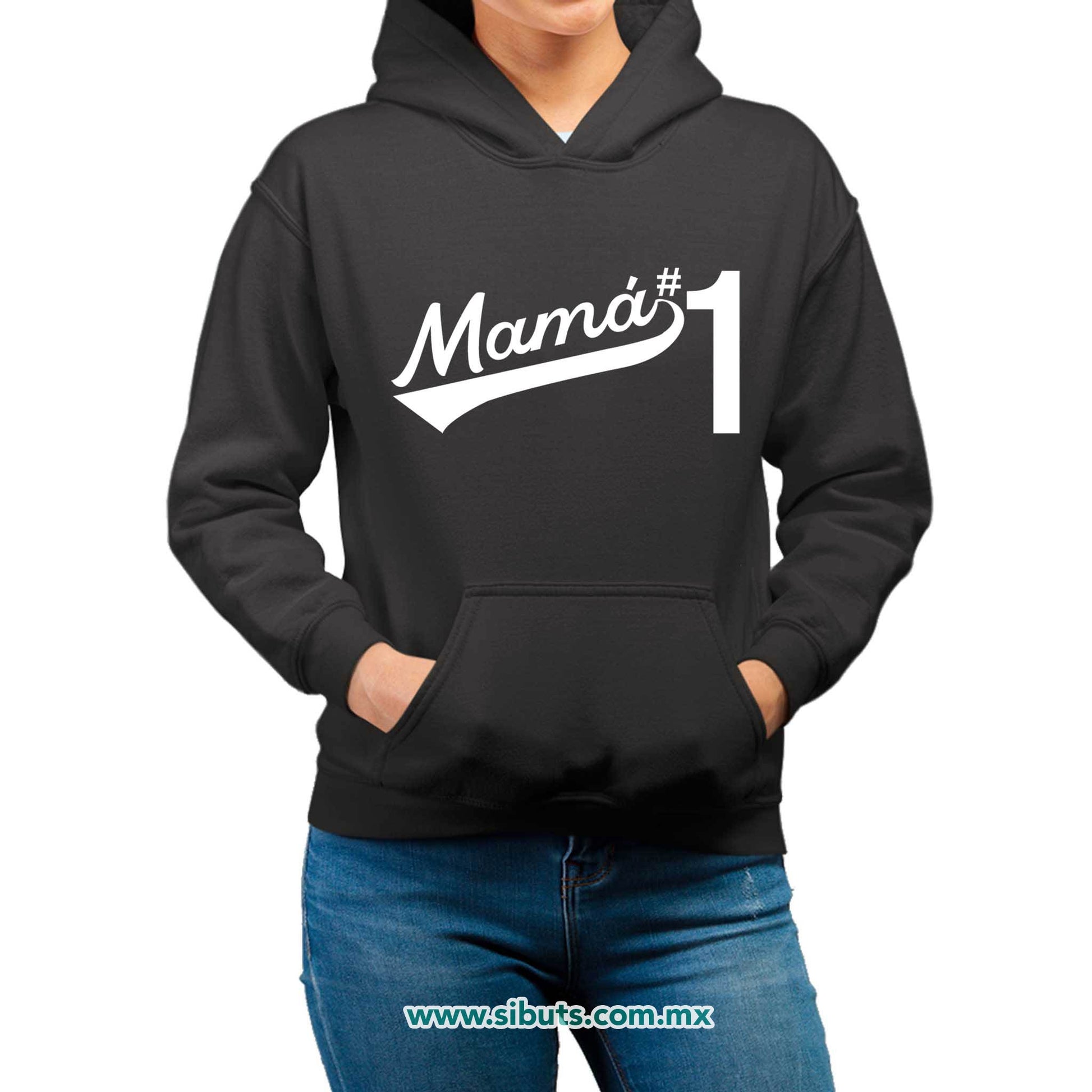 Sudadera Mujer Gorro Mamá Número 1