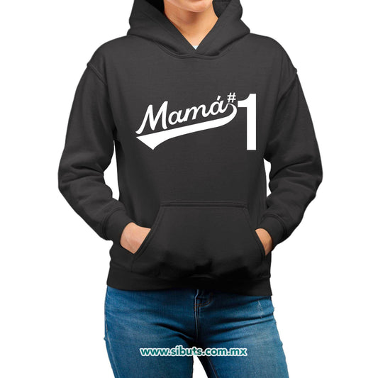 Sudadera Mujer Gorro Mamá Número 1