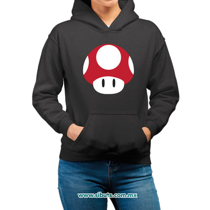 Sudadera Mujer Gorro Mario Bros Toad