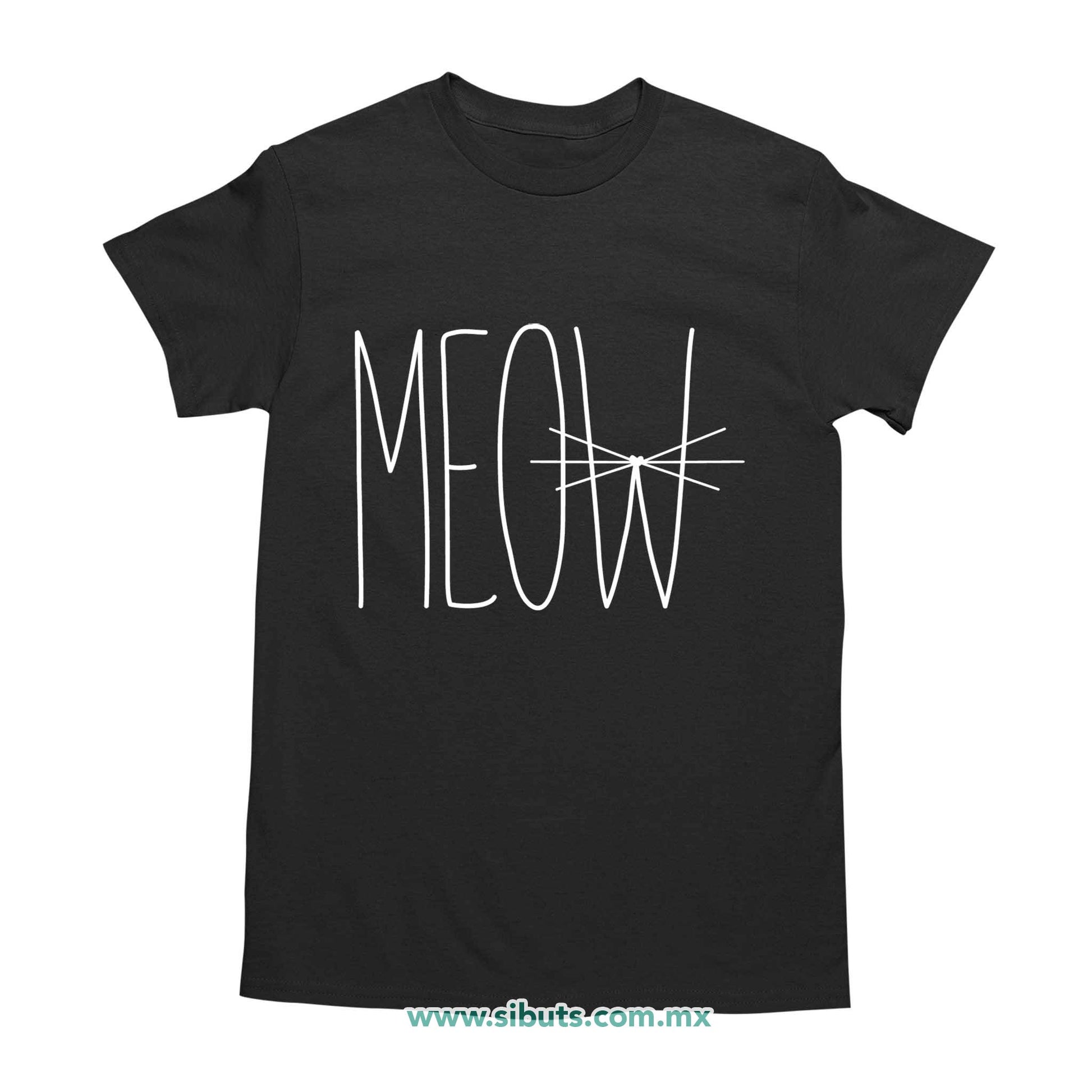 Playera Hombre Gato Meow