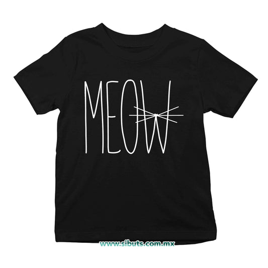 Playera Niña Gato Meow