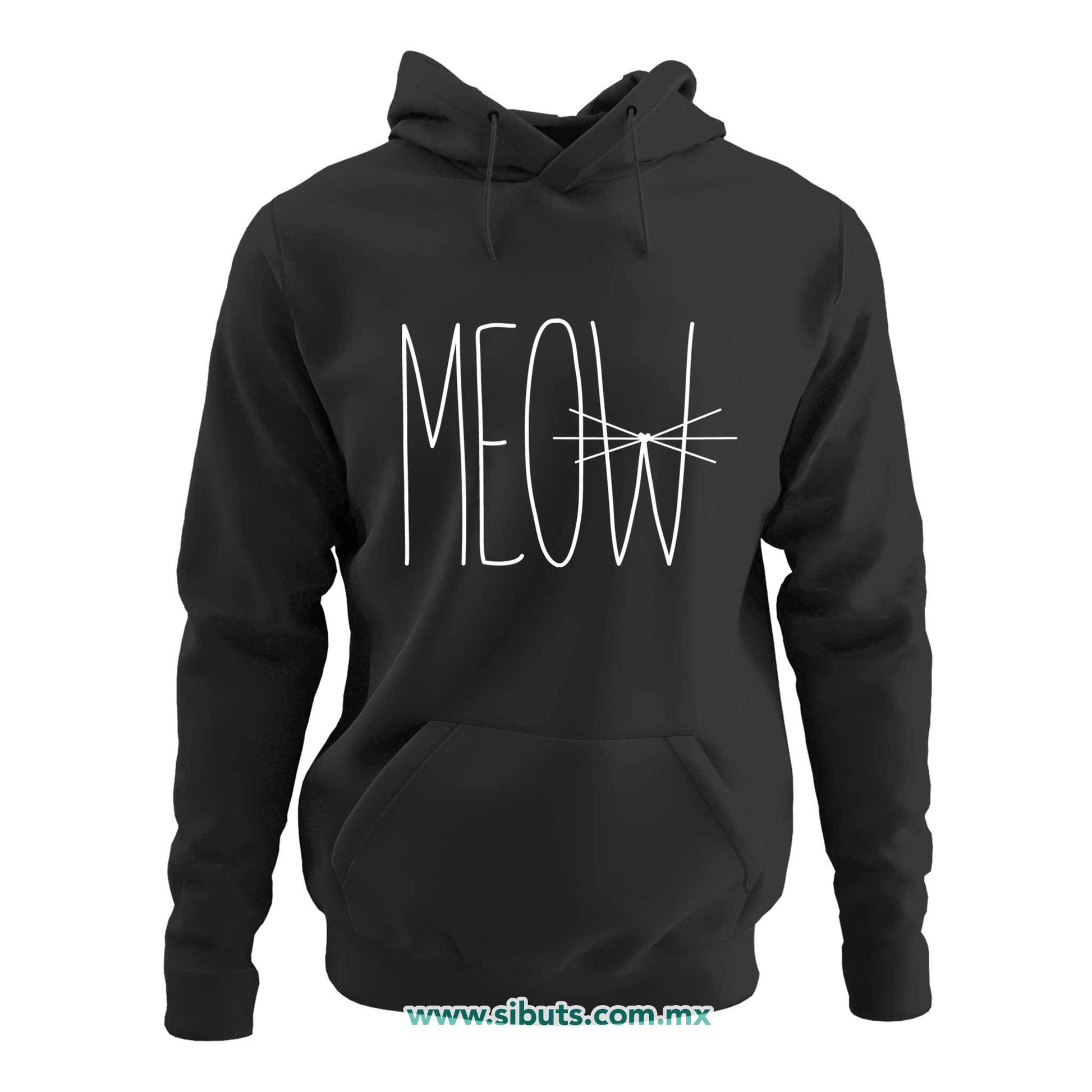 Sudadera Mujer Gorro Gato Meow