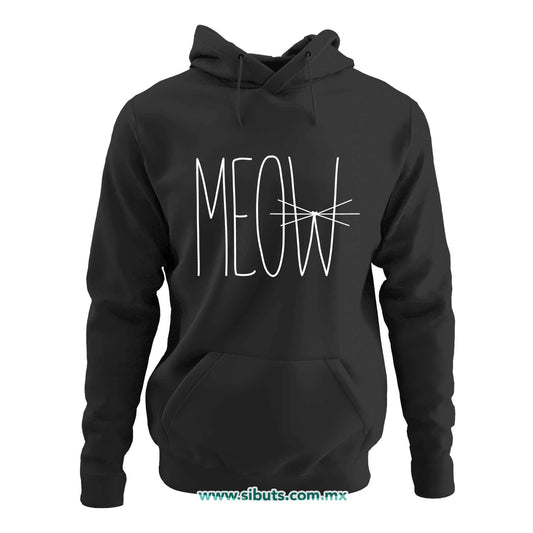 Sudadera Mujer Gorro Gato Meow