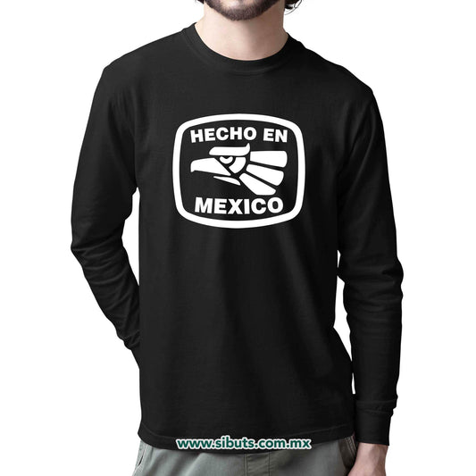 Playera Hombre Manga Larga Hecho En México