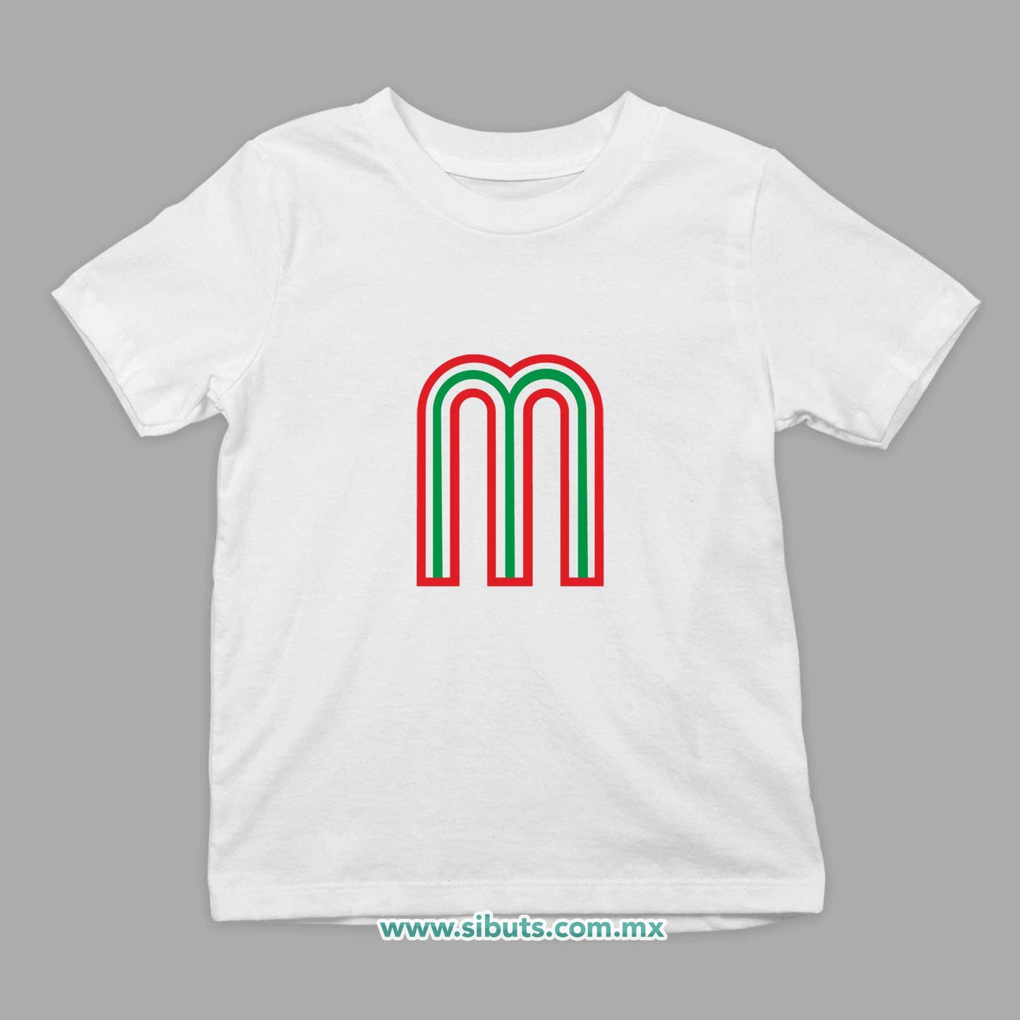 Playera Niño México Tricolor Retro