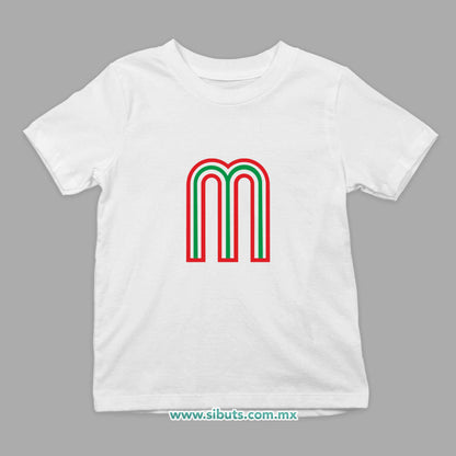 Playera Niño México Tricolor Retro