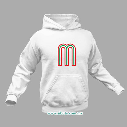 Sudadera Hombre Gorro México Tricolor Retro