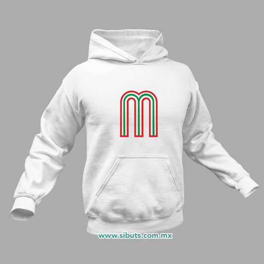 Sudadera Hombre Gorro México Tricolor Retro