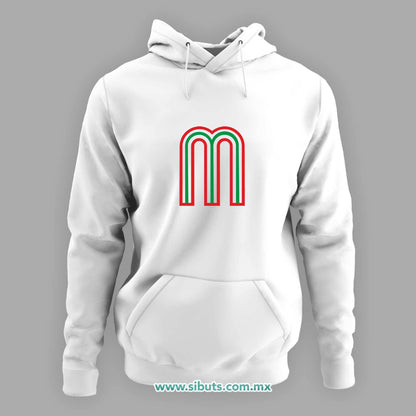 Sudadera Mujer Gorro México Tricolor Retro