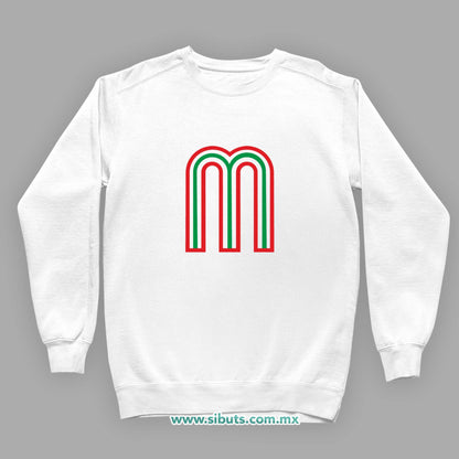 Sudadera Niño Cuello Redondo México Tricolor Retro