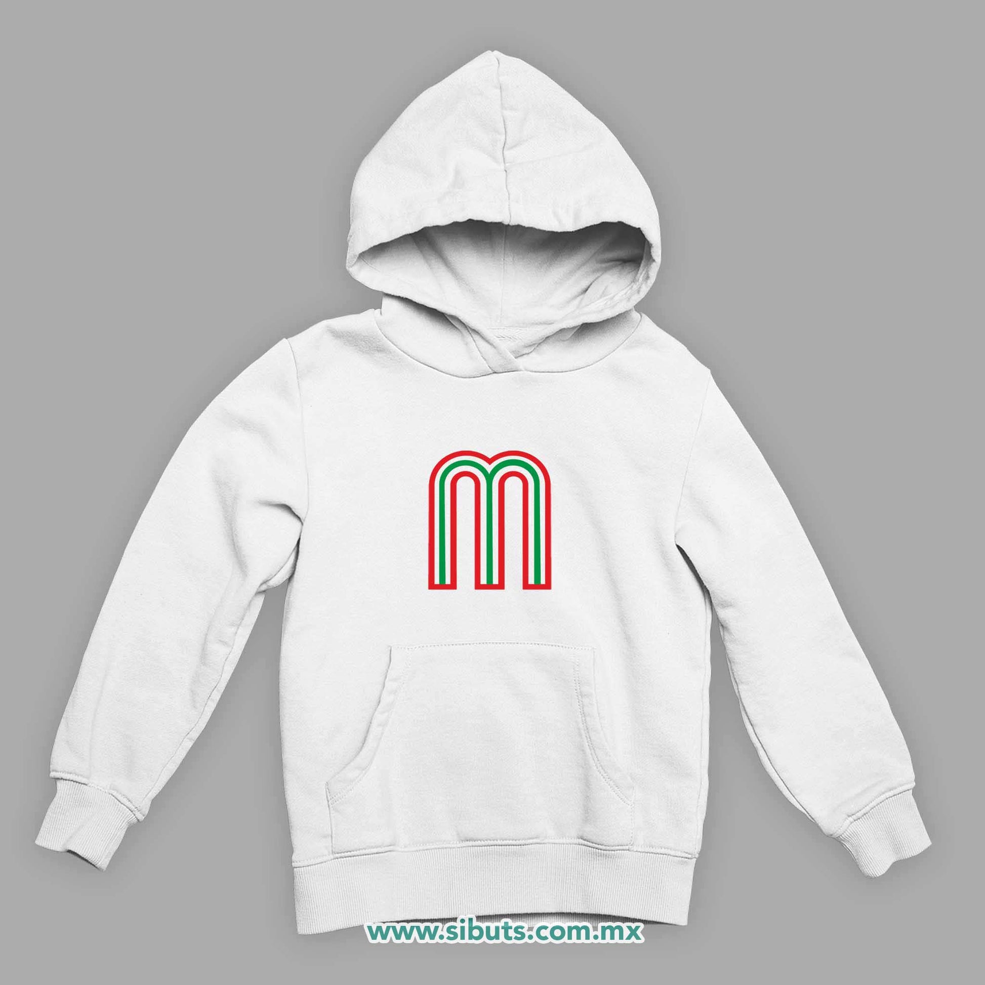 Sudadera Niño Gorro México Tricolor Retro