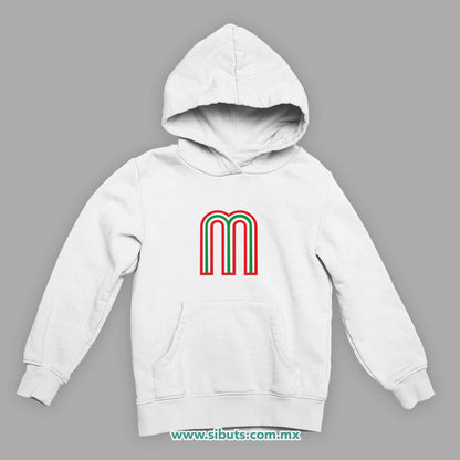 Sudadera Niño Gorro México Tricolor Retro