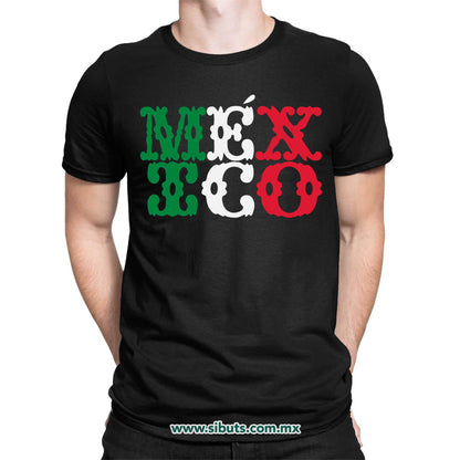 Playera Hombre México Papel Picado
