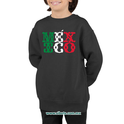 Sudadera Niño Cuello Redondo México Papel Picado