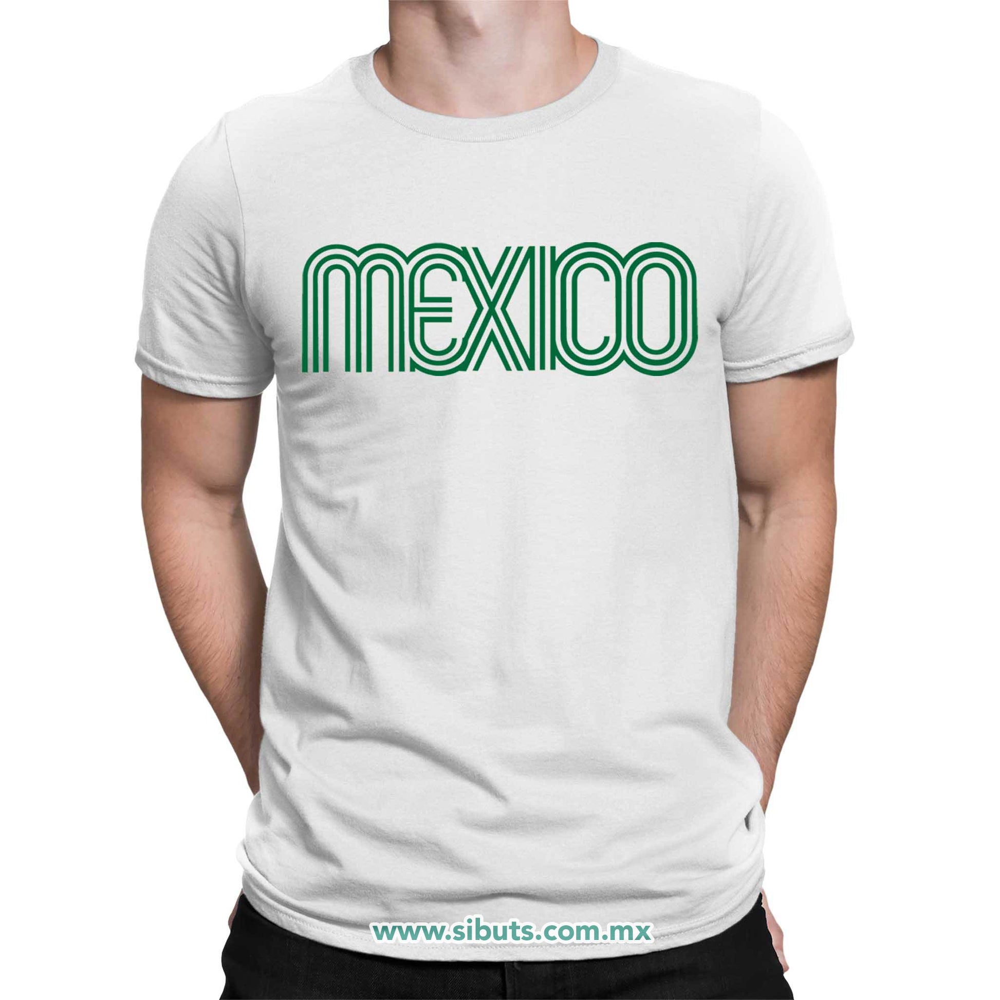 Playera Hombre México Retro