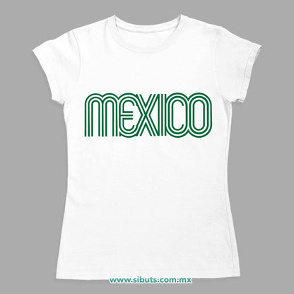 Playera Mujer México Retro