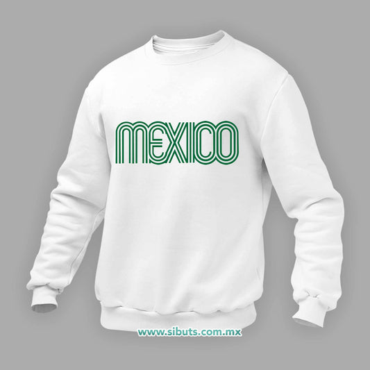 Sudadera Hombre Cuello Redondo México Retro