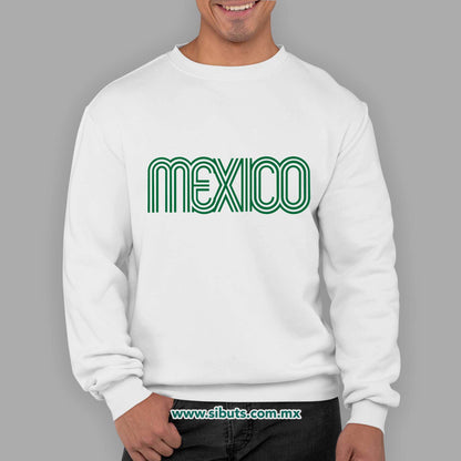 Sudadera Hombre Cuello Redondo México Retro