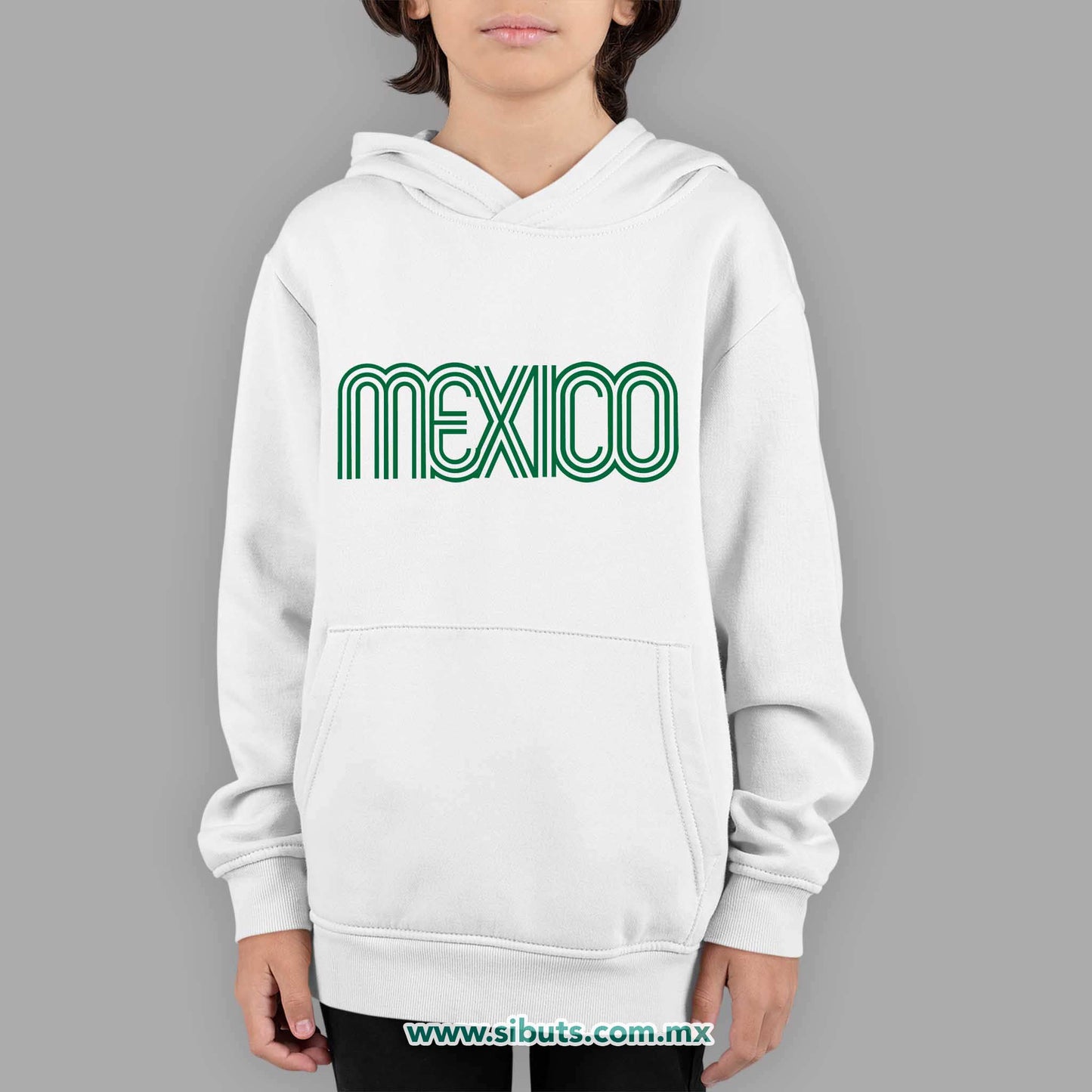 Sudadera Niño Gorro México Retro