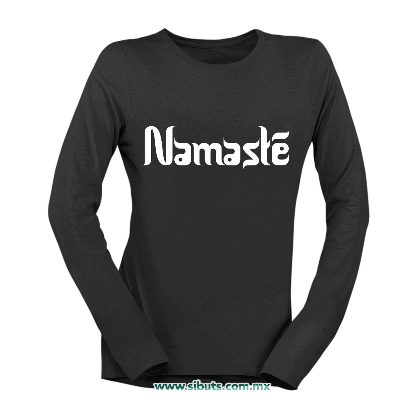 Playera Mujer Manga Larga Namaste Chakras