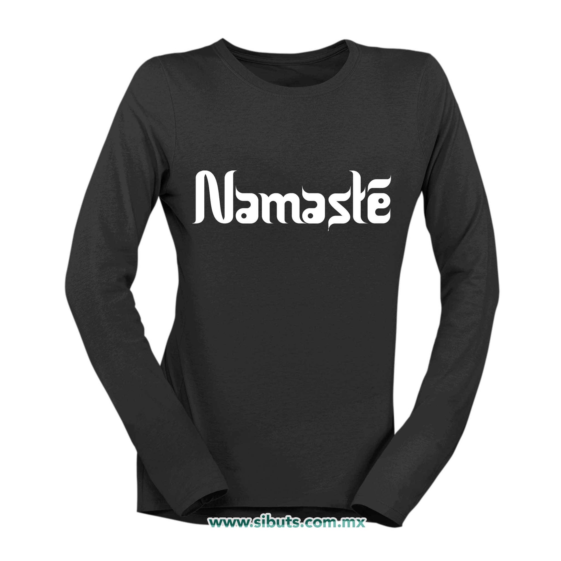 Playera Mujer Manga Larga Namaste Chakras