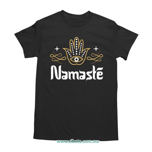 Playera Hombre Namaste Dorado