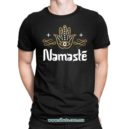 Playera Hombre Namaste Dorado