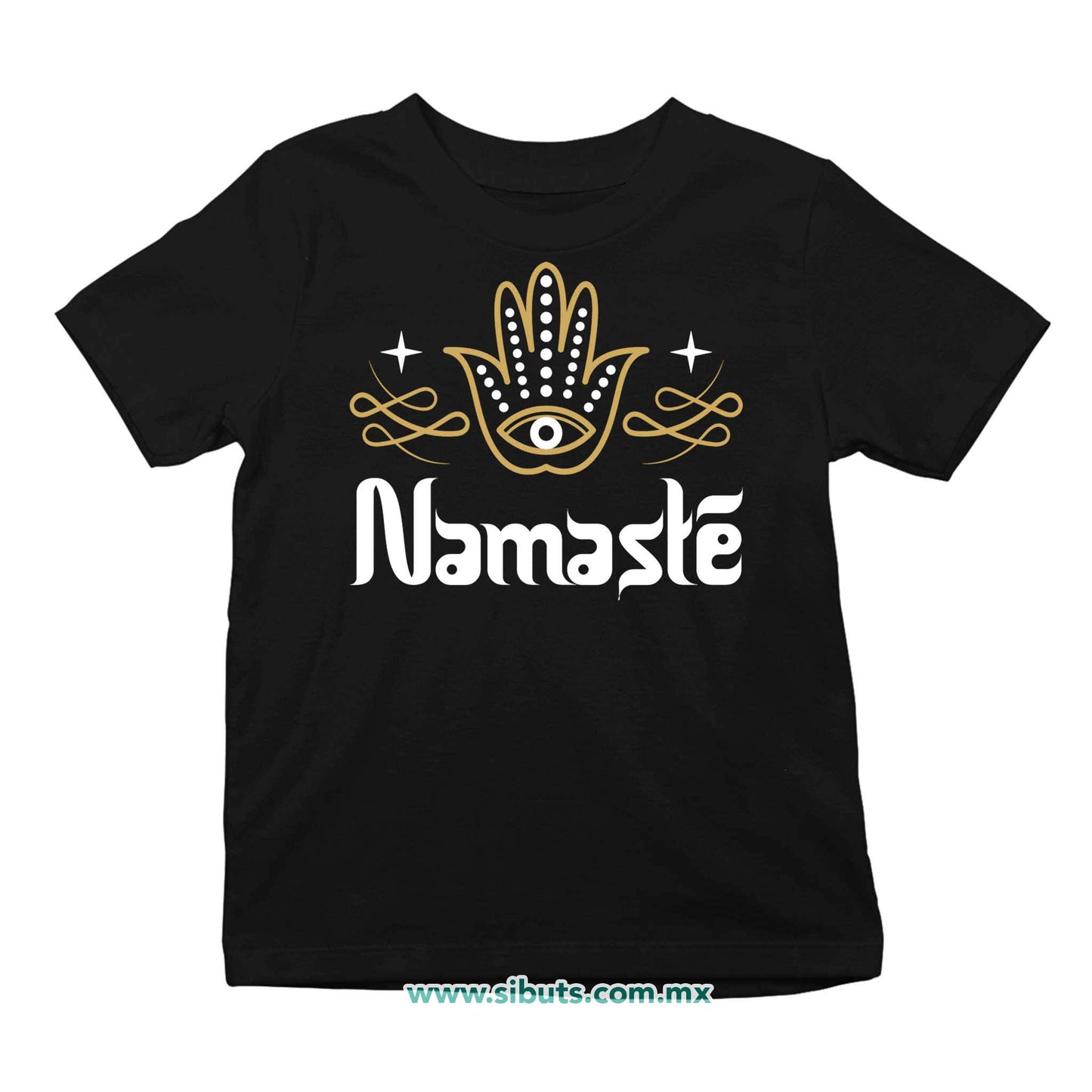 Playera Niña Namaste Dorado