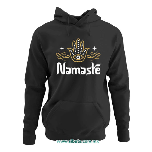 Sudadera Mujer Gorro Namaste Dorado