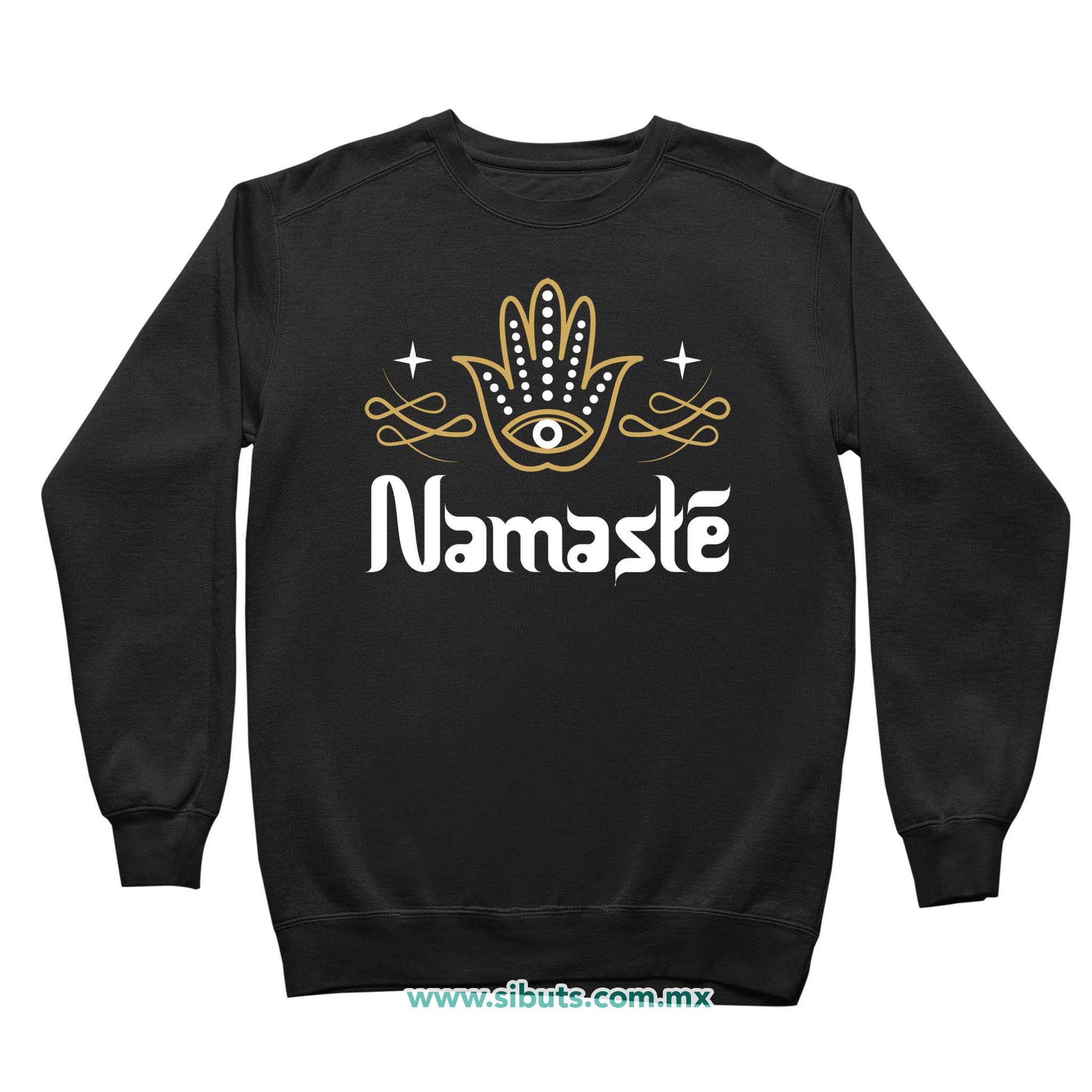 Sudadera Niña Cuello Redondo Namaste Dorado