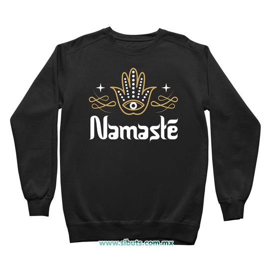 Sudadera Niña Cuello Redondo Namaste Dorado
