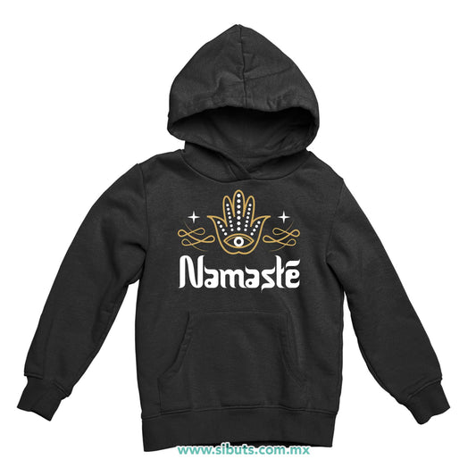 Sudadera Niña Gorro Namaste Dorado