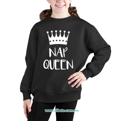Sudadera Niña Cuello Redondo Nap Queen