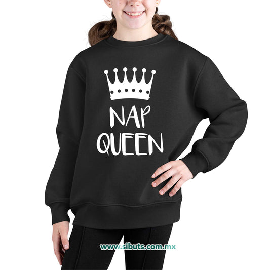 Sudadera Niña Cuello Redondo Nap Queen
